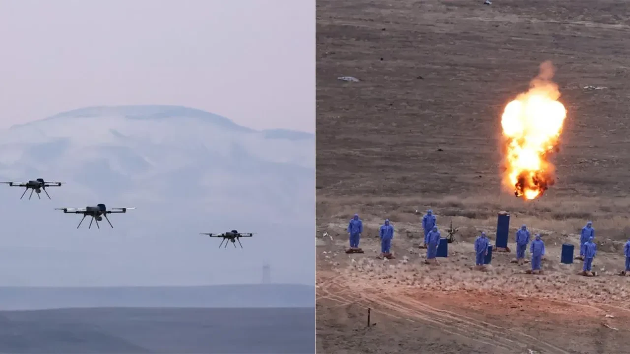 Türkiye'de bir ilk gerçekleşti: Sürü İHA'lar canlı mühimmatla vurdu