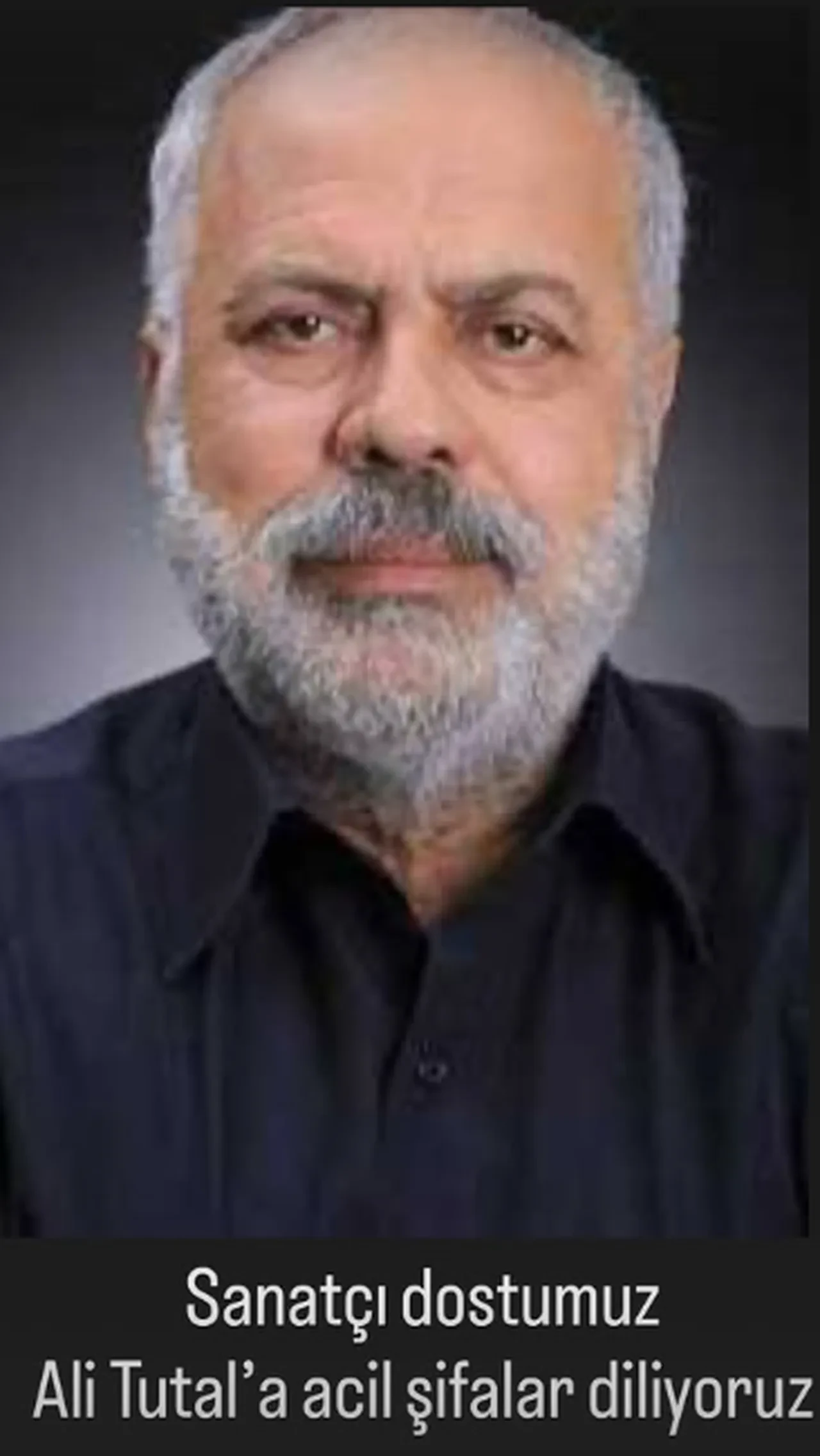 Ünlü oyuncu Ali Tutal yoğun bakımda: Entübe edildi