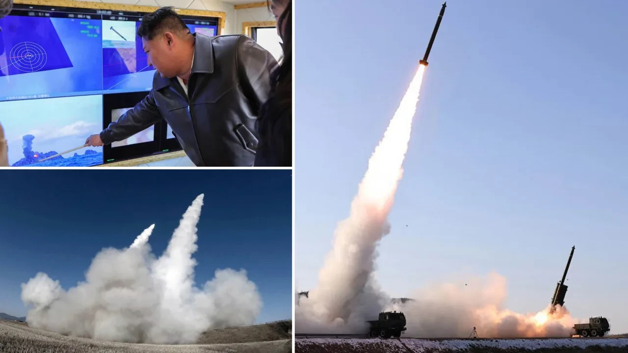 Kuzey Kore'den gövde gösterisi! Kim Jong-un öve öve bitiremedi: Büyük kalibreli çoklu roketatar sistemi test edildi