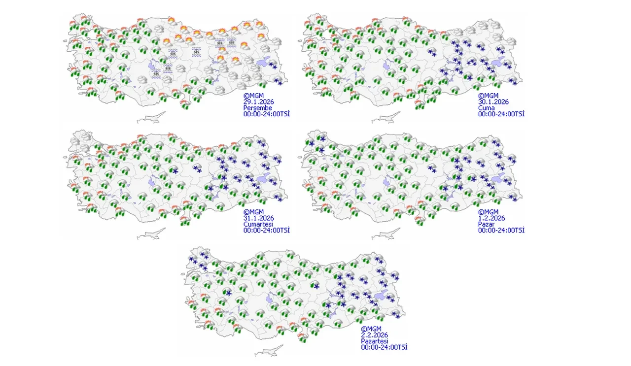 Meteoroloji birçok kent için uyardı! Kuvvetli kar yağışı 4 gün boyunca sürecek 