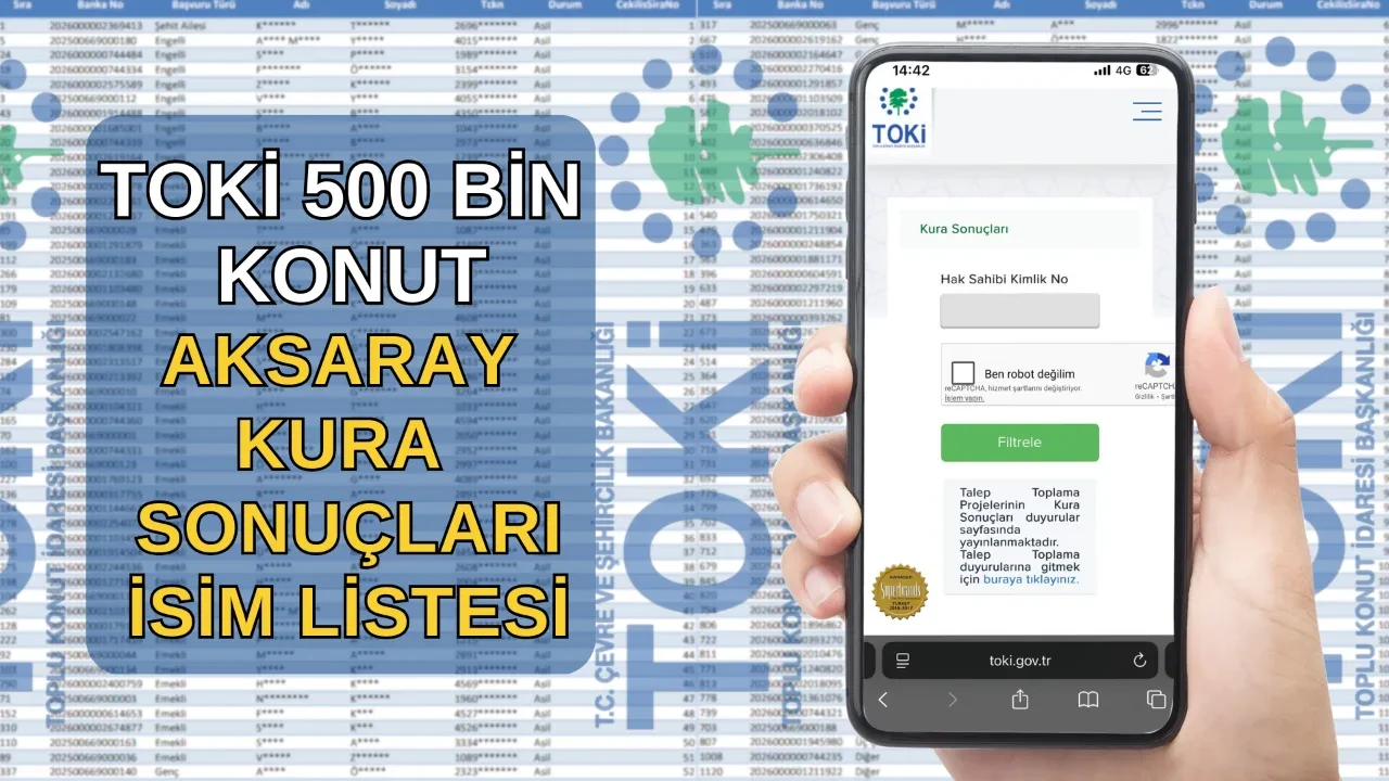 TOKİ Aksaray kura sonuçları isim listesi asil/yedek 2026! TOKİ Aksaray kura çekimi sonuçları açıklandı mı, nereden bakılır?