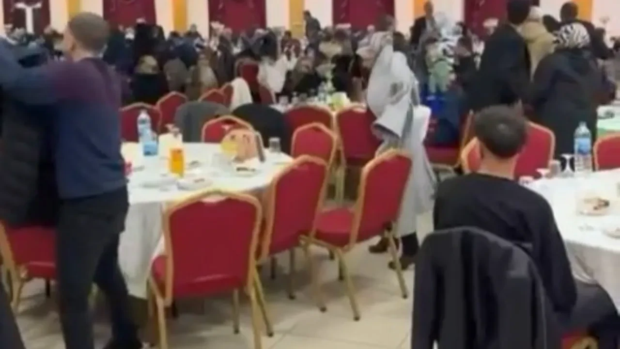 Deprem düğünde hissedildi, herkesin tepkisini kaydetti