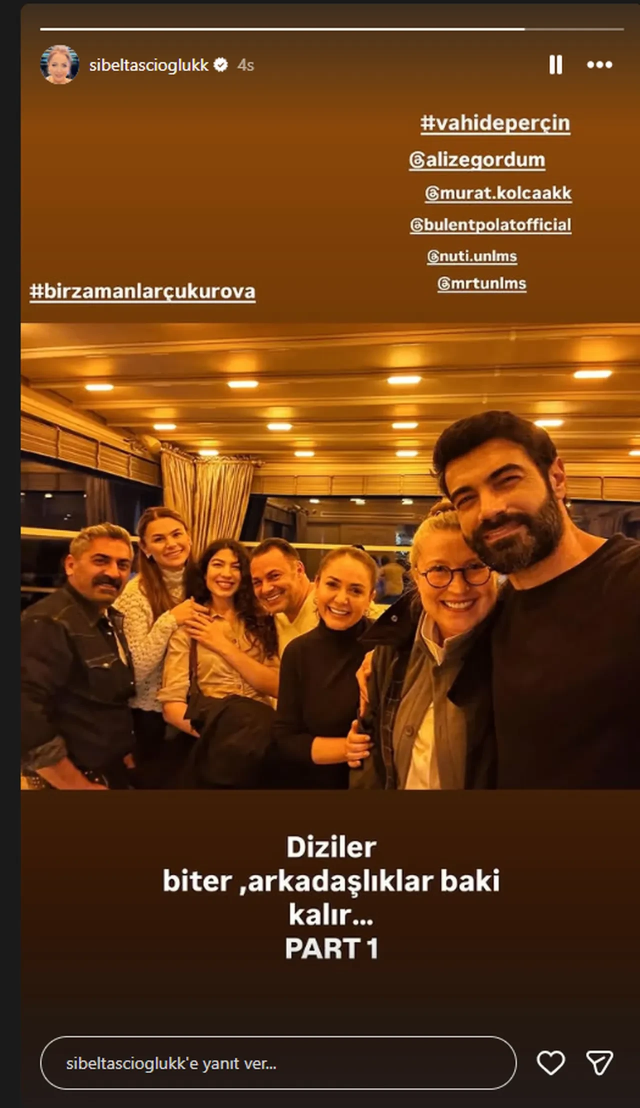 Bir Zamanlar Çukurova oyuncuları yıllar sonra buluştu 