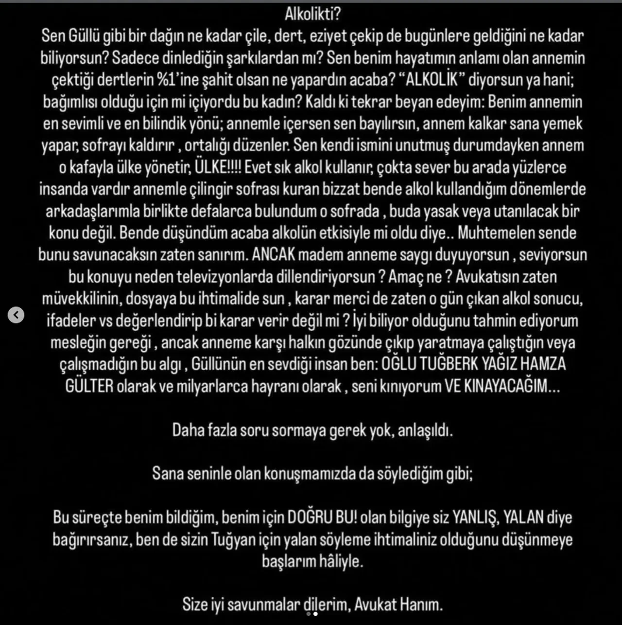 Güllü hakkındaki "İlgisizdi", "Alkolikti" sözlerine oğlu Tuğberk Yağız Gülter ateş püskürdü 