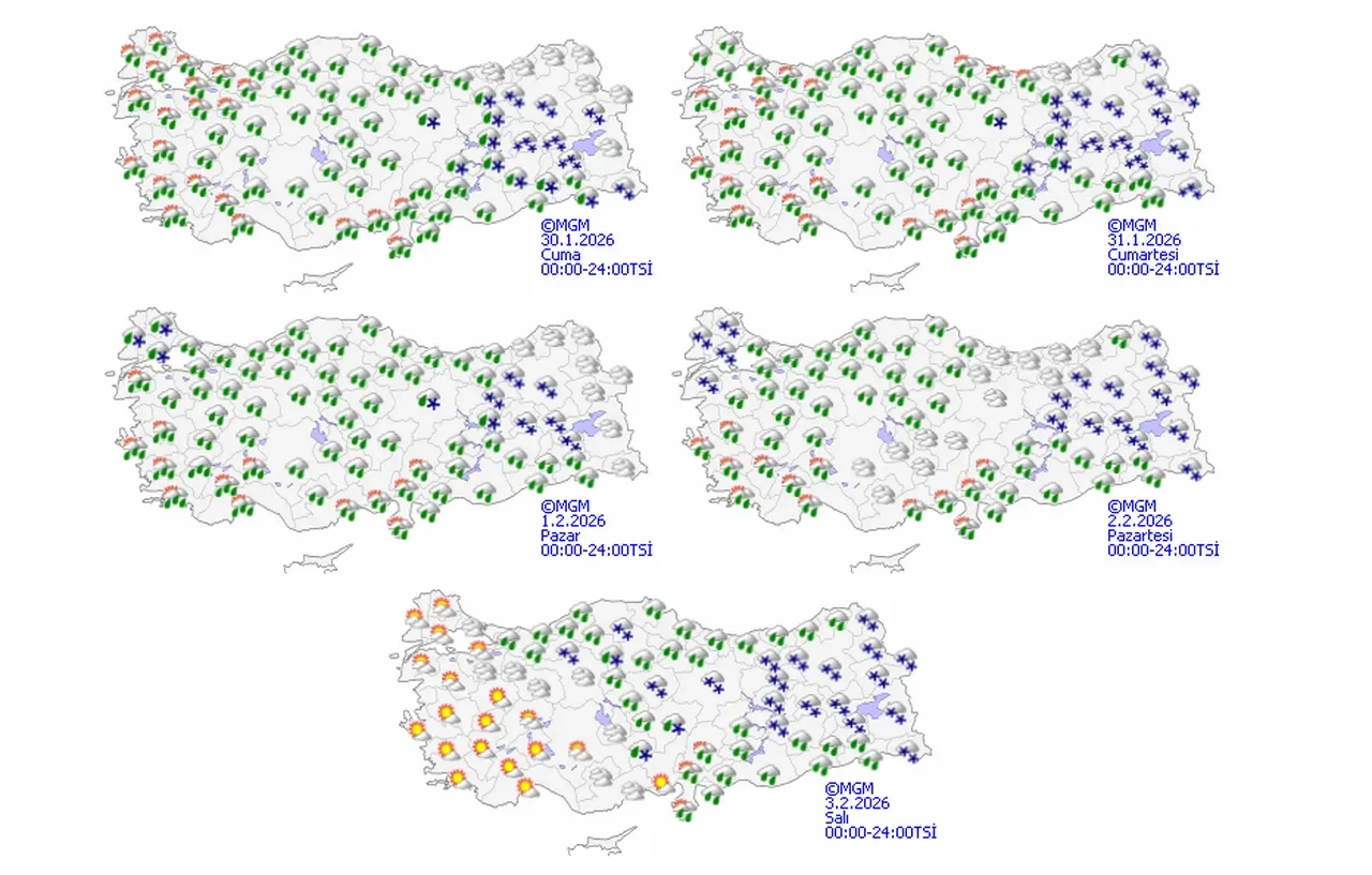 Meteoroloji illeri tek tek duyurdu! Kuvvetli kar yağışı ve sağanak geliyor: 60 kente sarı kodlu uyarı 