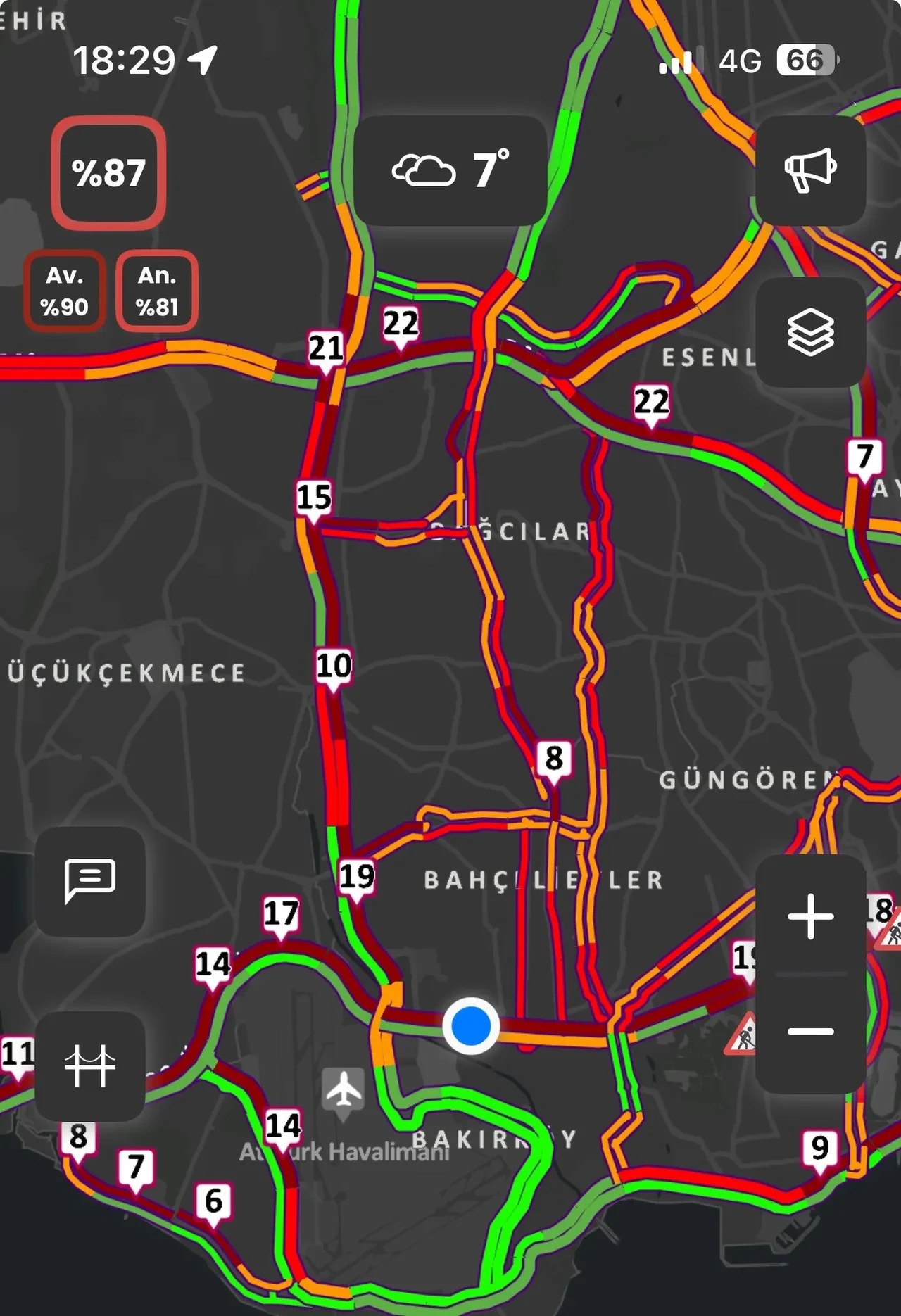 Yağmurla birlikte İstanbul durdu: Haftanın son günü trafik kilit