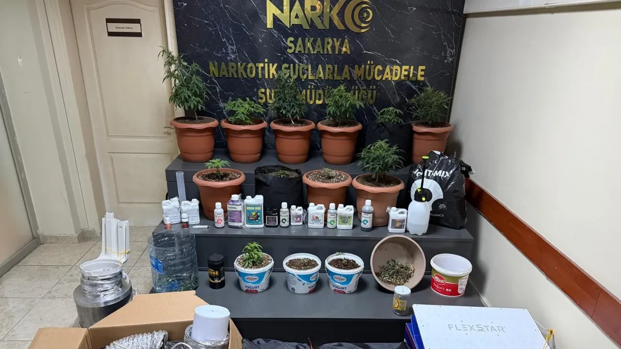 Evde uyuşturucu serası kurmuşlar! Saksıdan bitki toprağına, budama makasından gübreye her şey var