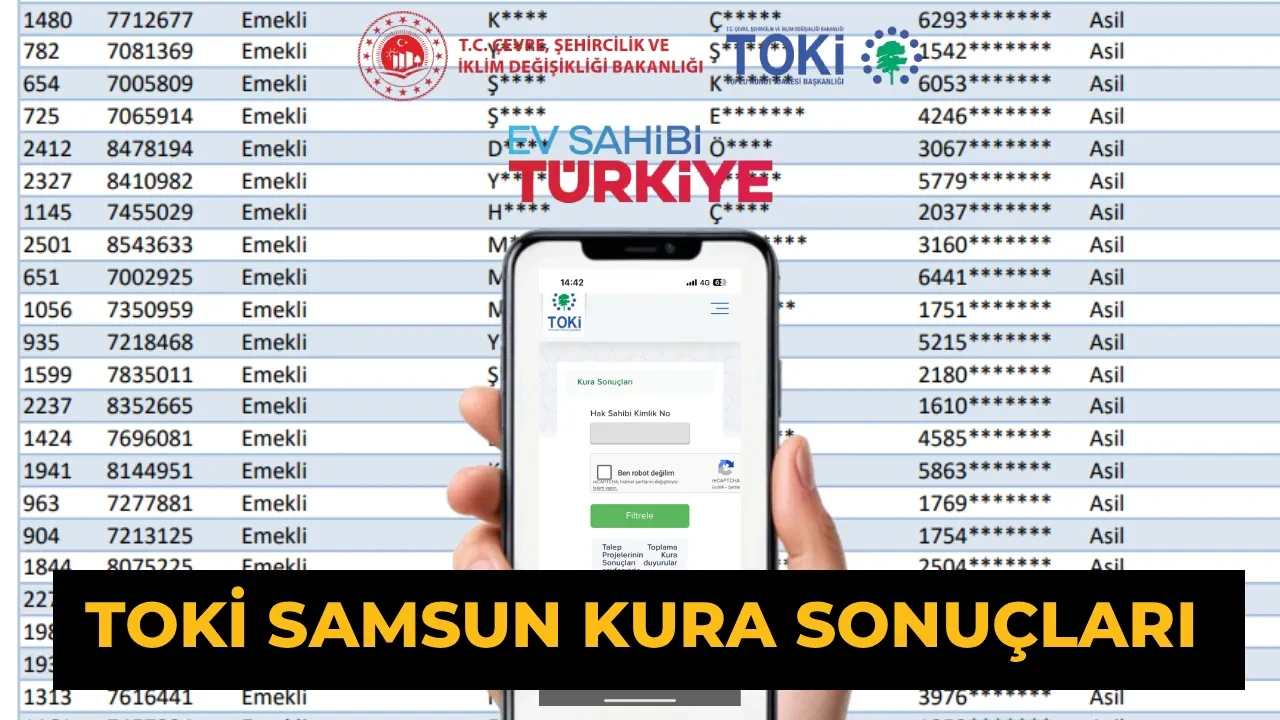 TOKİ Samsun kura sonuçları 2026 asıl/yedek sorgulama! CANLI TOKİ Samsun kura çekimi nasıl izlenir?