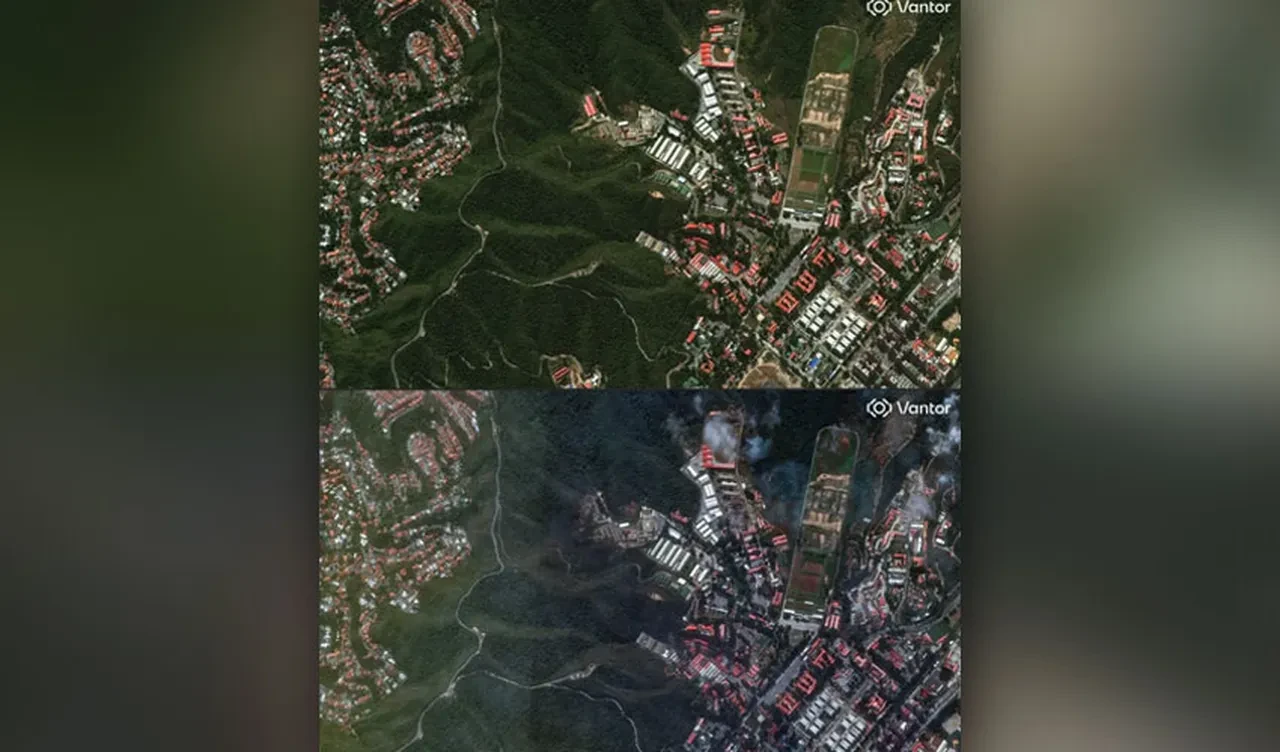 ABD'nin Venezuela operasyonunun uydu görüntüleri