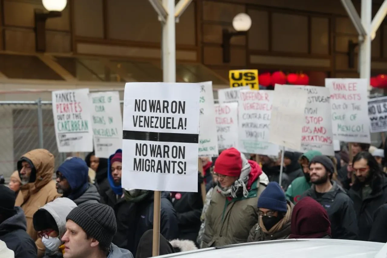 ABD'de Maduro protestosu! Binlerce kişi Venezuela için sokakta