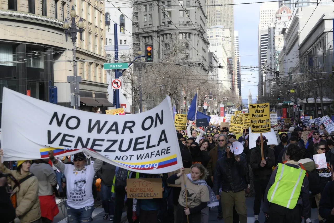 ABD'de Maduro protestosu! Binlerce kişi Venezuela için sokakta