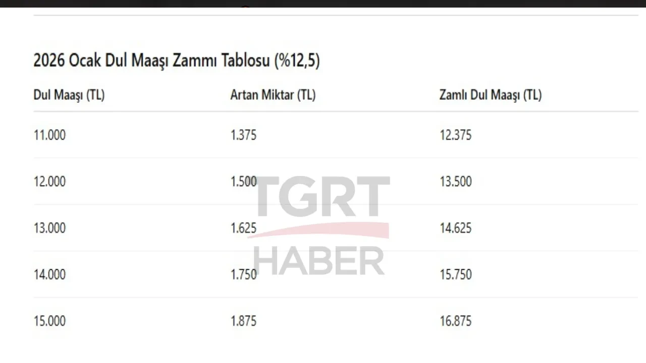Dul ve yetim maaş zammı 2026 hesaplaması: %25, 50 ve 75 dul ve yetim maaşları ne kadar oldu? İşte, ölüm aylığı tablosu