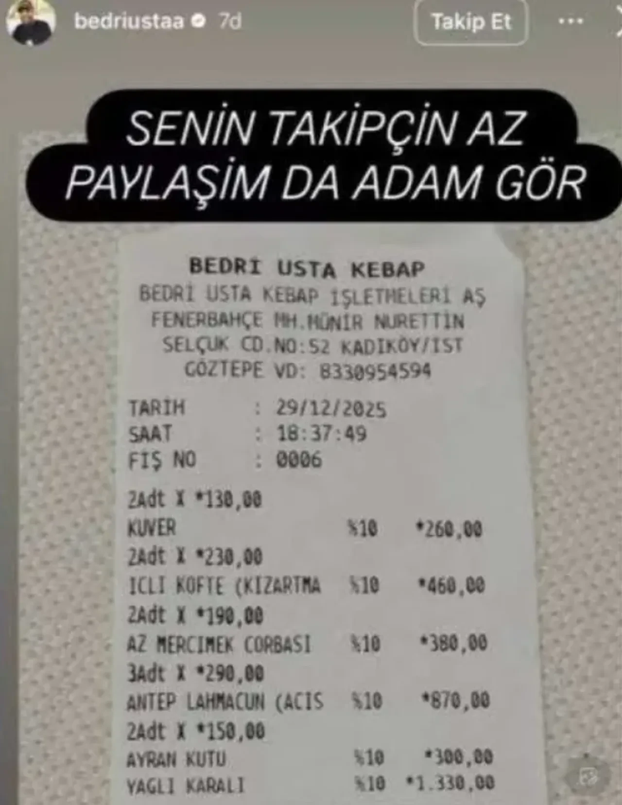 Soruşturma başlatılmıştı! Bedri Usta hastanelik oldu