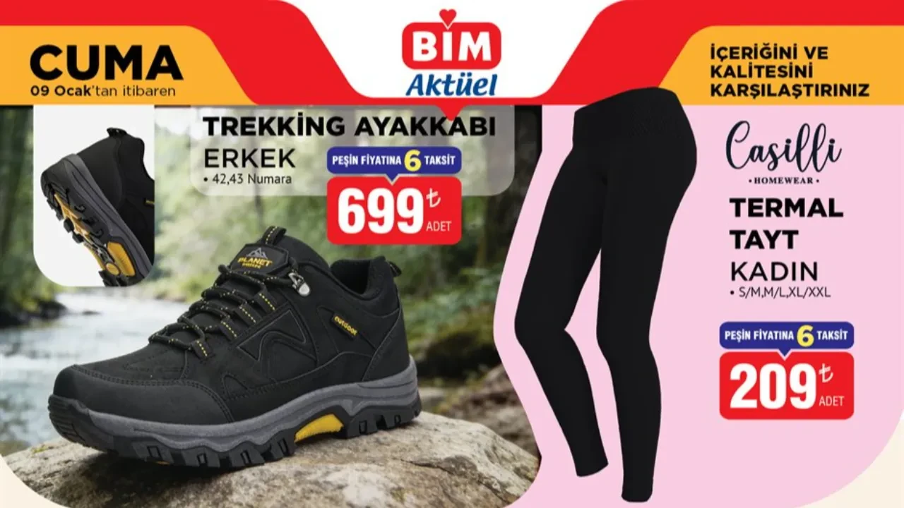 BİM Aktüel ürünler kataloğu 6-9 Ocak 2026 Salı: Termos, düdüklü tencere, kitaplık...