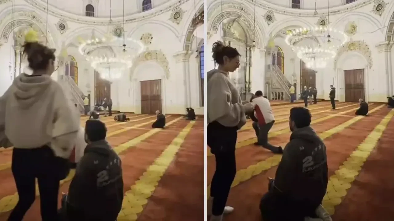 Camide skandal görüntü! Genç kızın yaptıkları İnfiale neden oldu