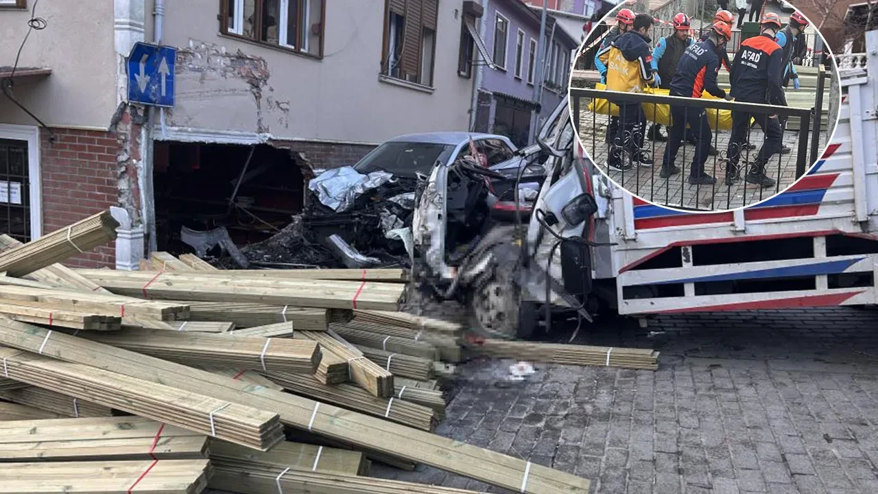 İstanbul'da akılalmaz kaza! Kamyon dükkana girdi 1'i turist 2 kişi hayatını kaybetti