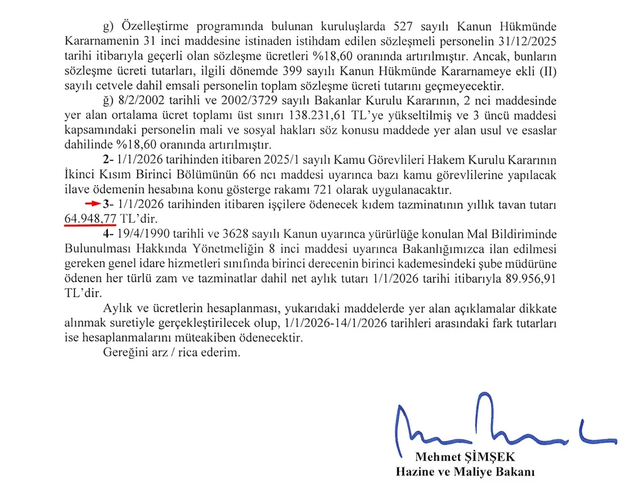 Kıdem tazminatı tavanı 2026! Hazine ve Maliye Bakanlığı açıkladı