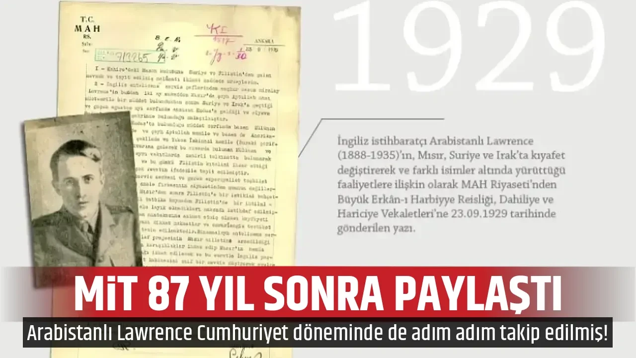 MİT 87 YIL SONRA PAYLAŞTI