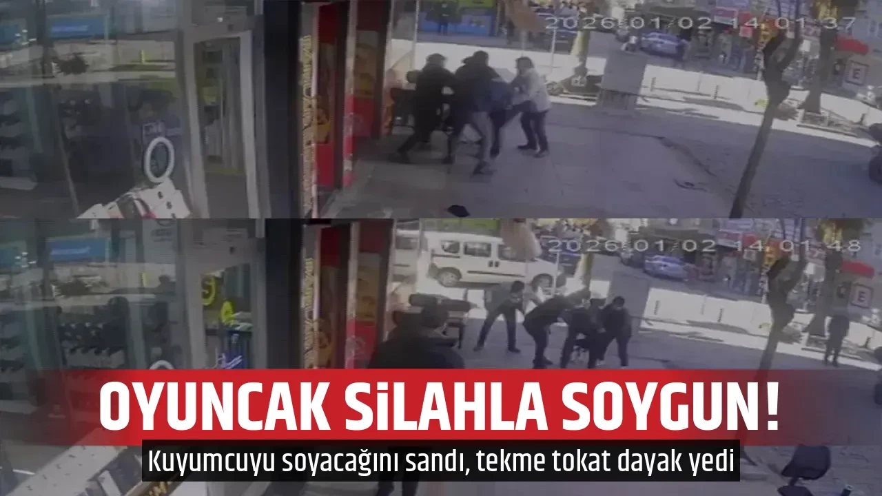 OYUNCAK SİLAHLA SOYGUN!