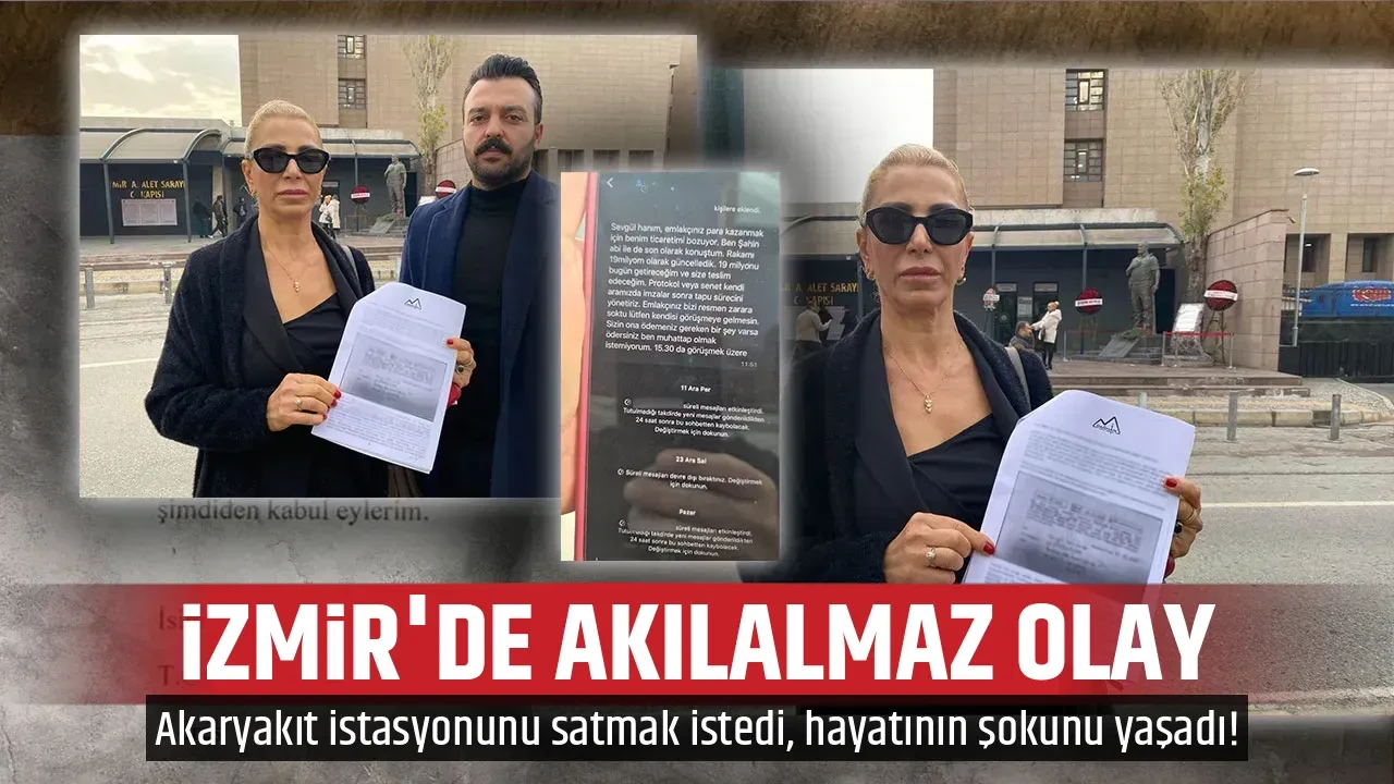 İZMİR'DE AKILALMAZ OLAY