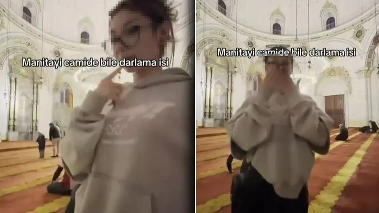 Tarihi camide uygunsuz görüntüler! Haklarında soruşturma başlatıldı