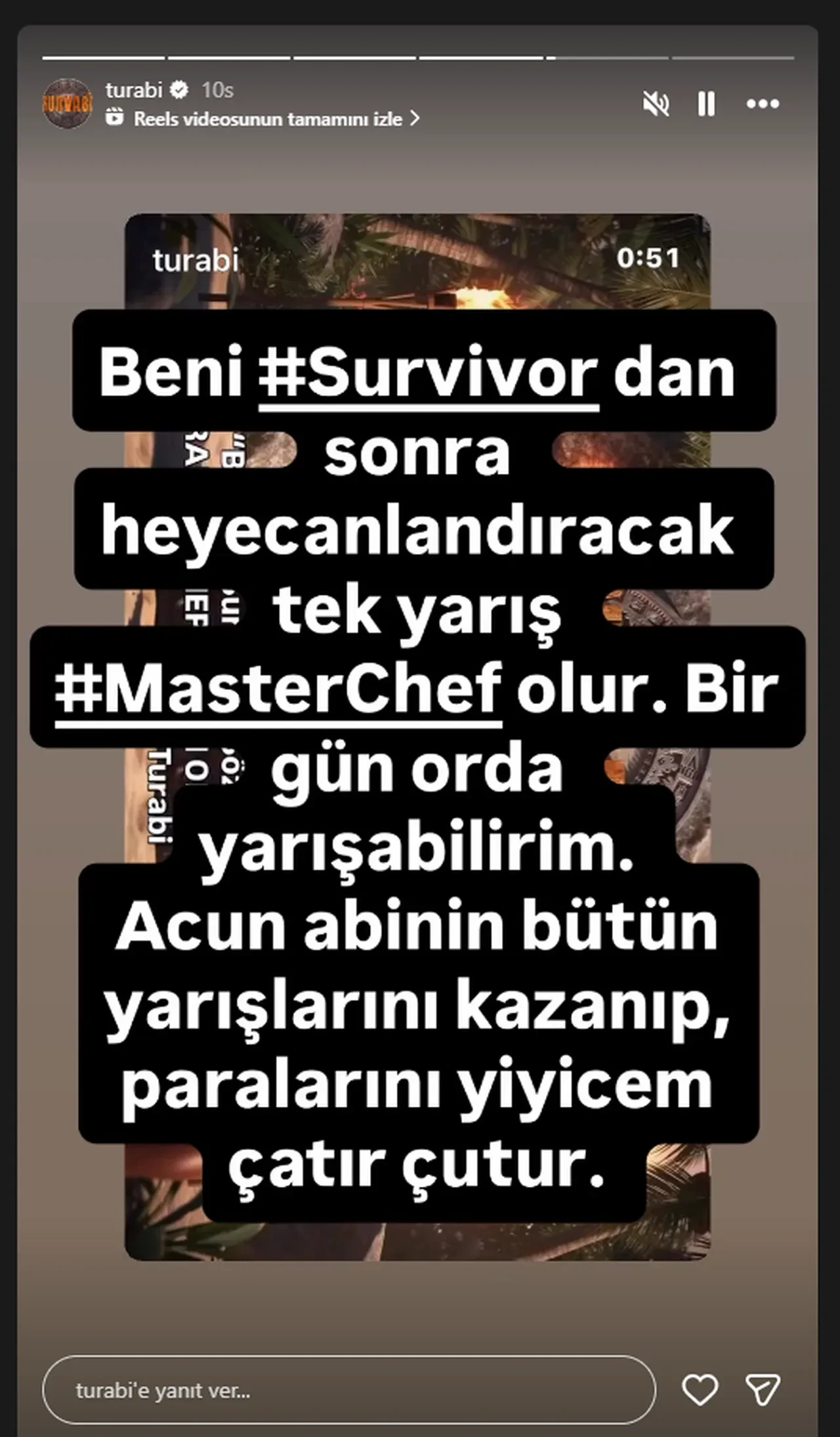 Turabi Survivor'da sunucu olmak istiyor! Engel olan kişiyi açıkladı