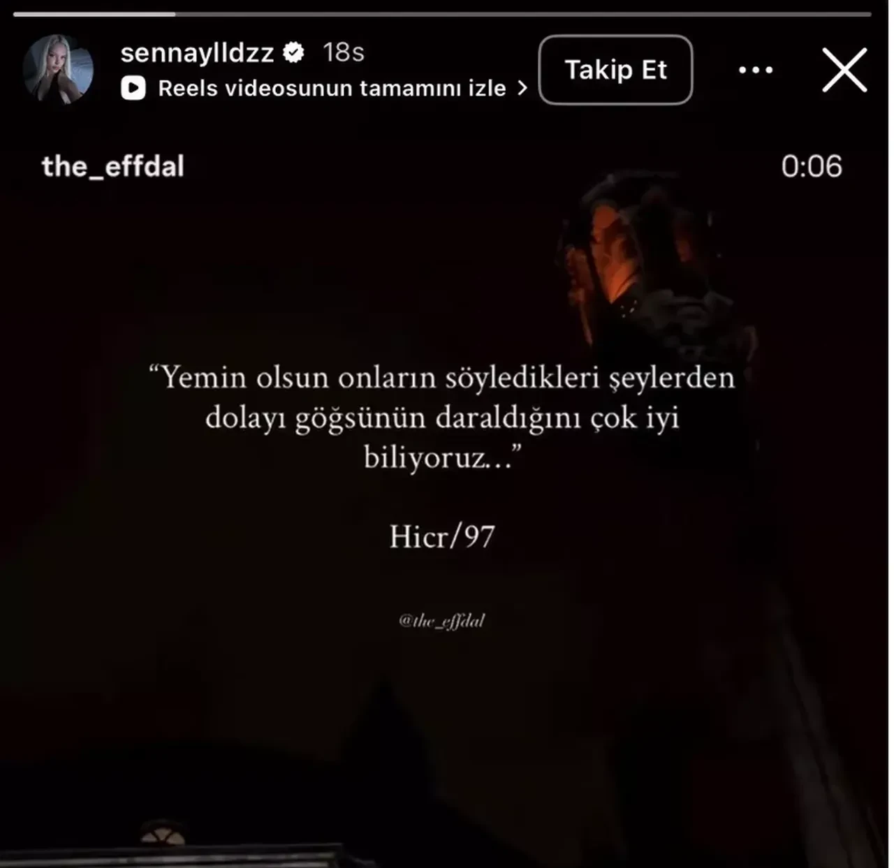 Uyuşturucu testi pozitif çıkan Mümine Senna Yıldız'dan ayet paylaşımı