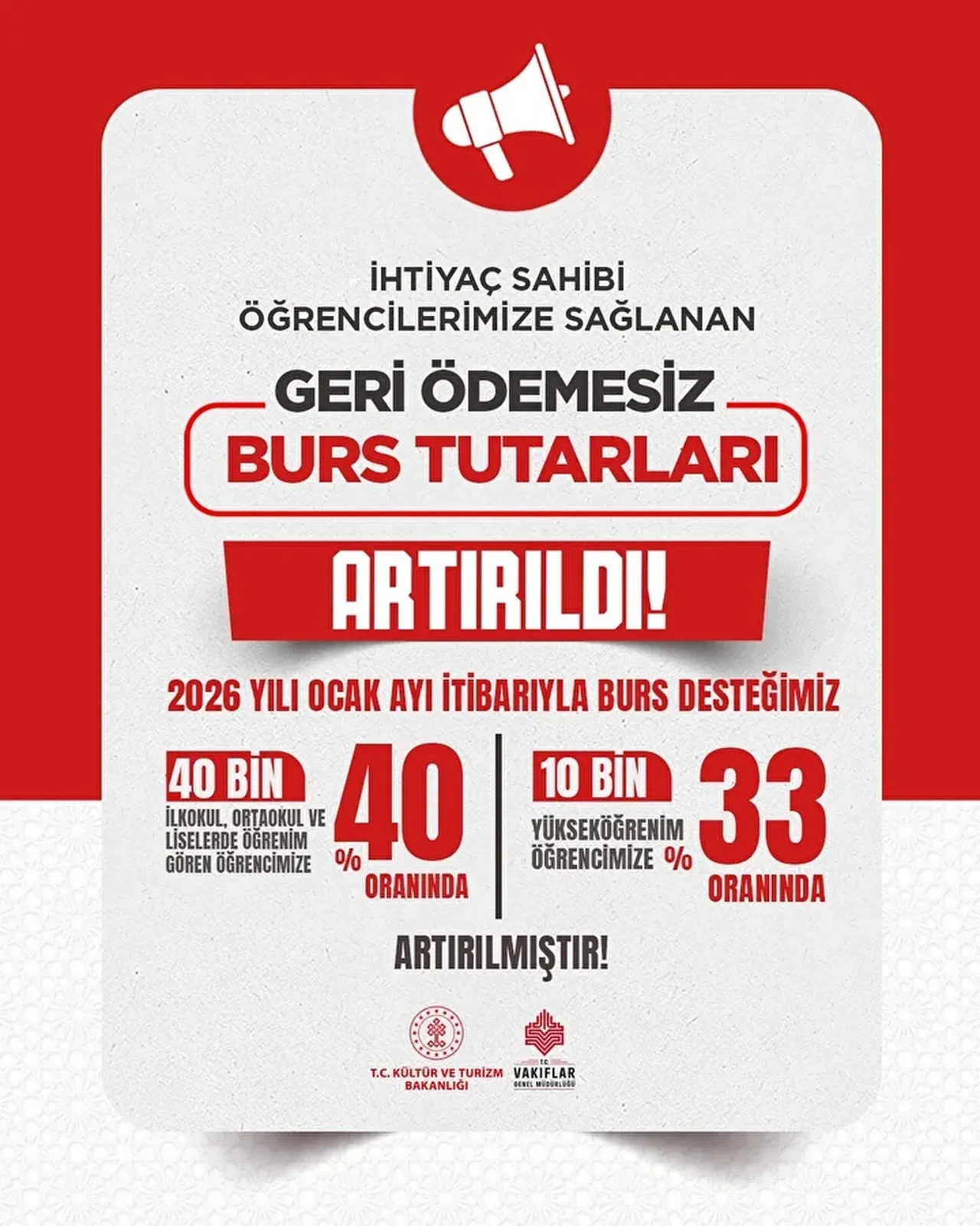 VGM bursları ne kadar oldu zam geldi mi? 2026 Vakıflar Genel Müdürlüğü ilkokul lise ve üniversite burs