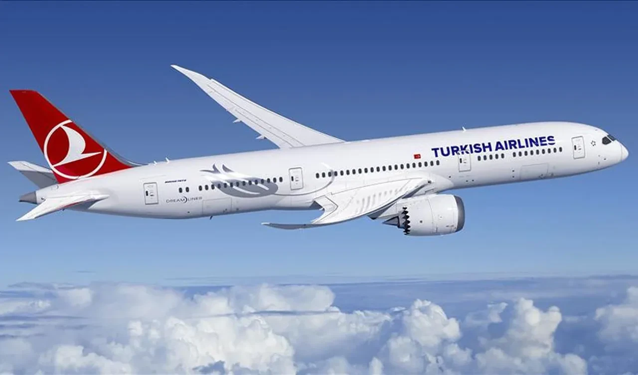 Türk Hava Yolları'na ait yolcu uçağı