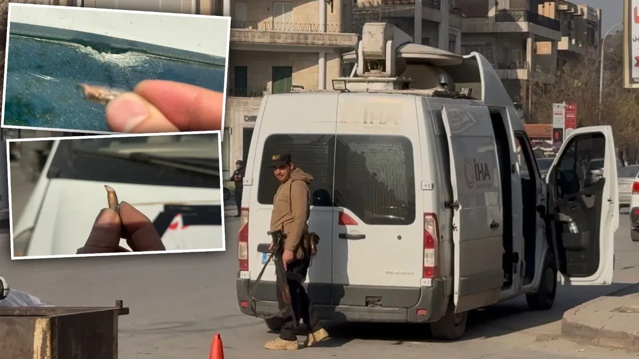 Terör örgütü SDG, Halep'te İhlas Haber Ajansı canlı yayın aracına ateş açtı