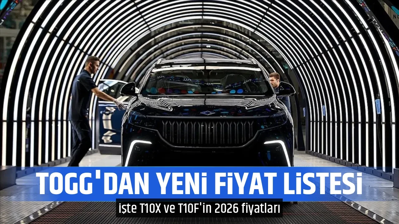 TOGG'DAN YENİ FİYAT LİSTESİ