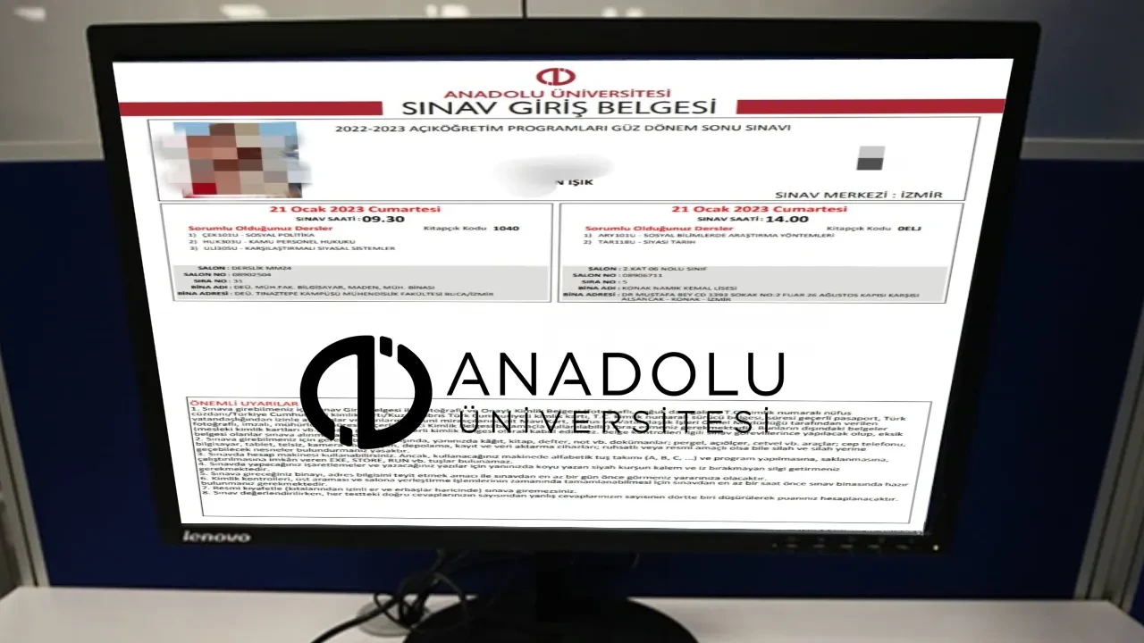 AÖF sınav giriş belgesi sorgulama ekranı 2026!  AÖF güz dönemi final sınavı yerleri açıklandı mı?