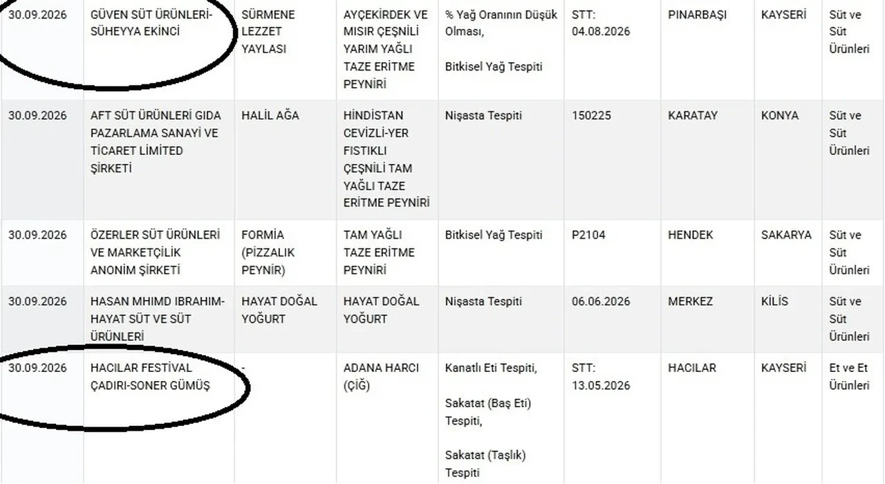 Adana kebap diye kanatlı eti yedirmişler: Tarım ve Orman Bakanlığı taklit ve tağşiş yapan firmaları açıkladı