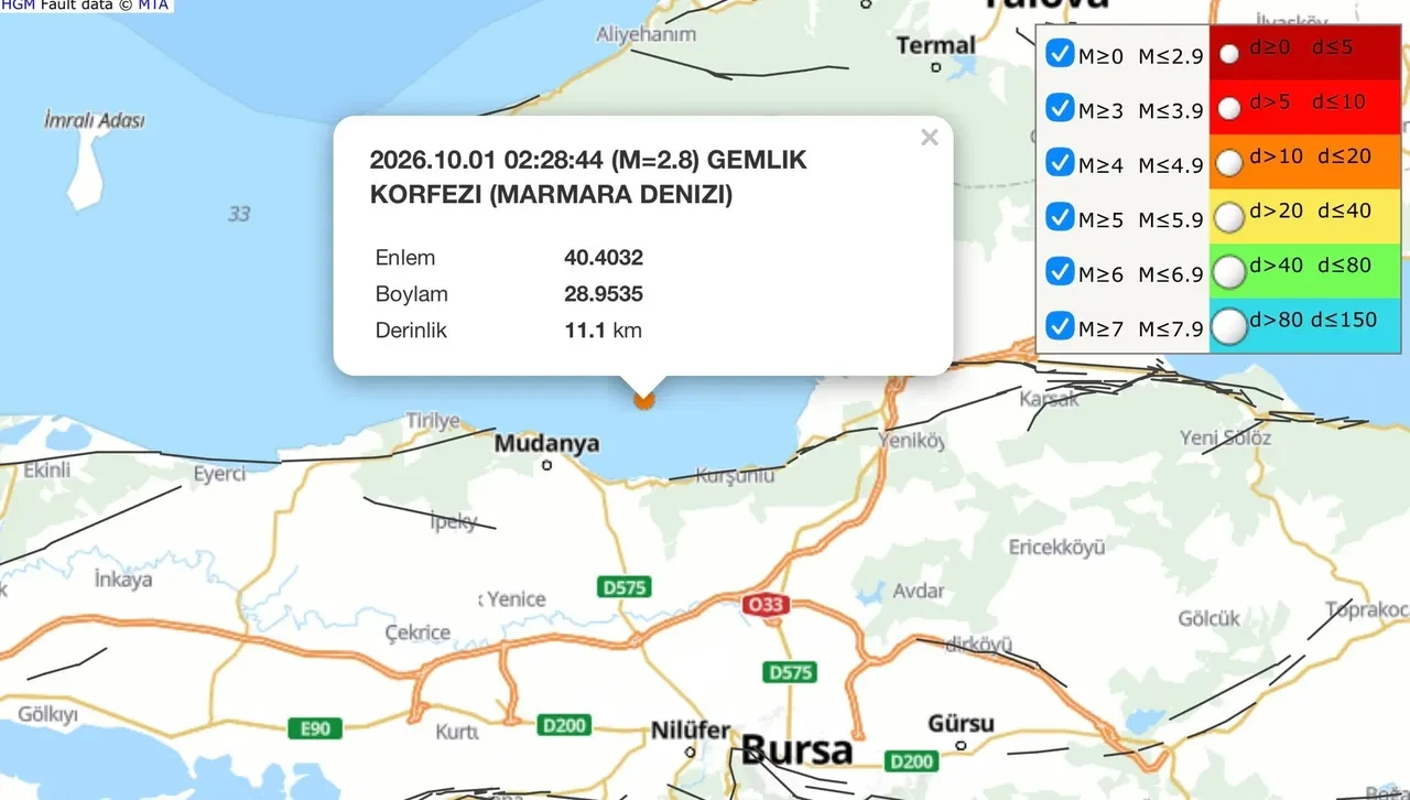 Gemlik'te gece yarısı depremi! Uzman isimden uyarı geldi: Hareketlilik sürüyor