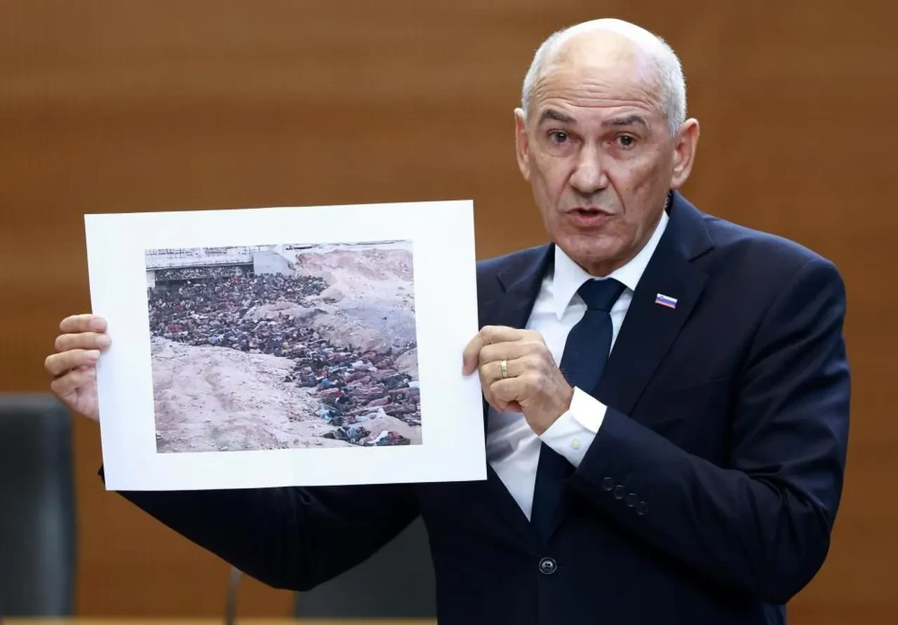 'İsrail'in taşeronu' Slovenya Başbakanı Jansa, Gazze’de çekilen fotoğrafı Sudan zannetti