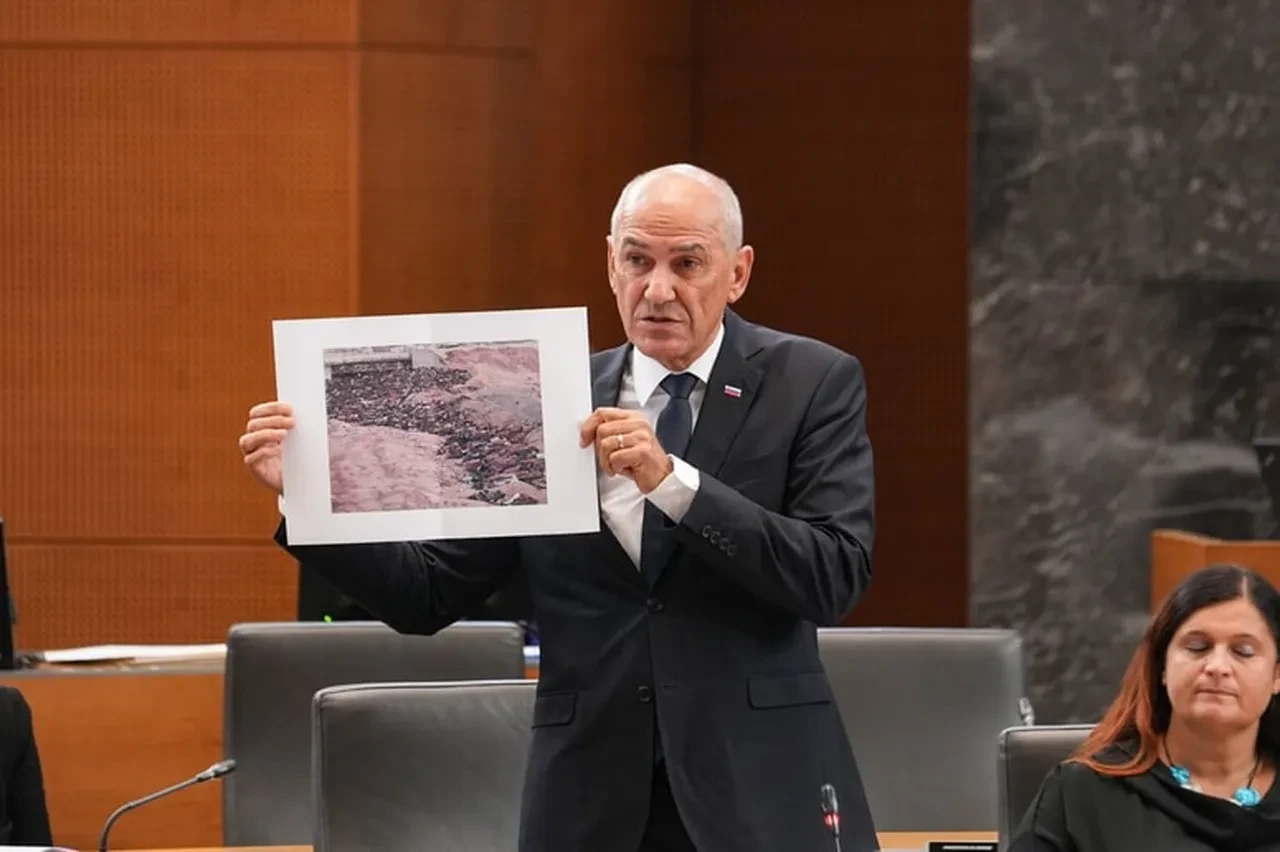 'İsrail'in taşeronu' Slovenya Başbakanı Jansa, Gazze’de çekilen fotoğrafı Sudan zannetti