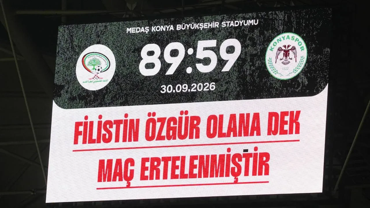 Konyaspor ile Filistin Milli Takımı, dostluk maçında karşılaştı! Mücadele 89.59'da tamamlandı