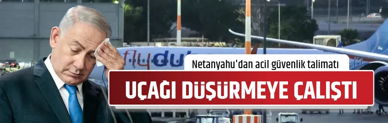 UÇAĞI DÜŞÜRMEYE ÇALIŞTI
