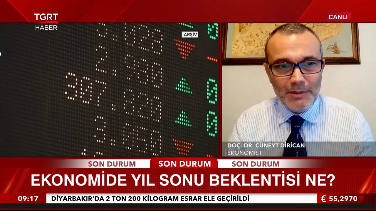 Altın, borsa ve dolar yatırımcıları dikkat! Cüneyt Dirican'dan TGRT canlı yayınında 2008 krizi benzetmesi