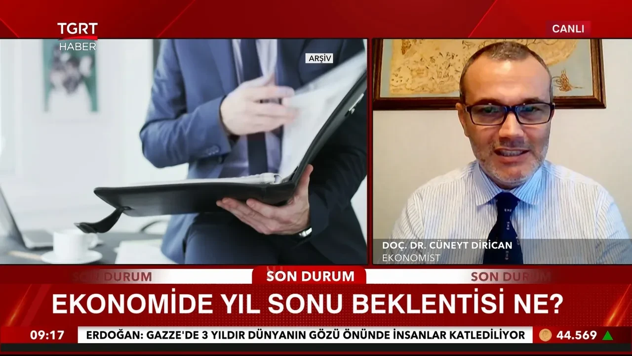 Altın, borsa ve dolar yatırımcıları dikkat! Cüneyt Dirican'dan TGRT canlı yayınında 2008 krizi benzetmesi
