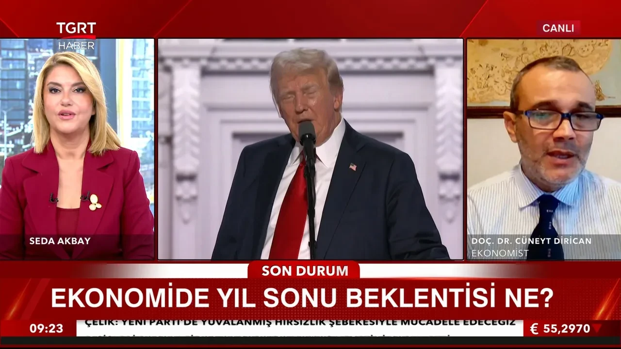 Altın, borsa ve dolar yatırımcıları dikkat! Cüneyt Dirican'dan TGRT canlı yayınında 2008 krizi benzetmesi