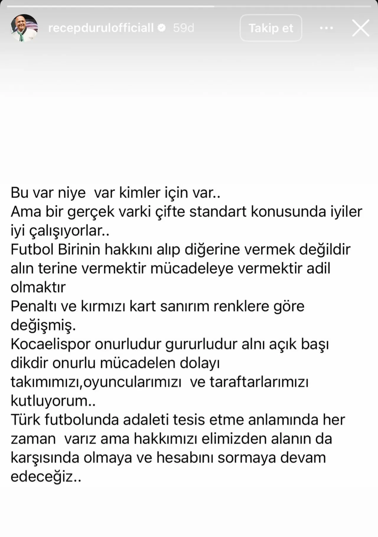 Kocaelispor Başkanı Recep Durul'dan hakem tepkisi! "Bu VAR niye var?"