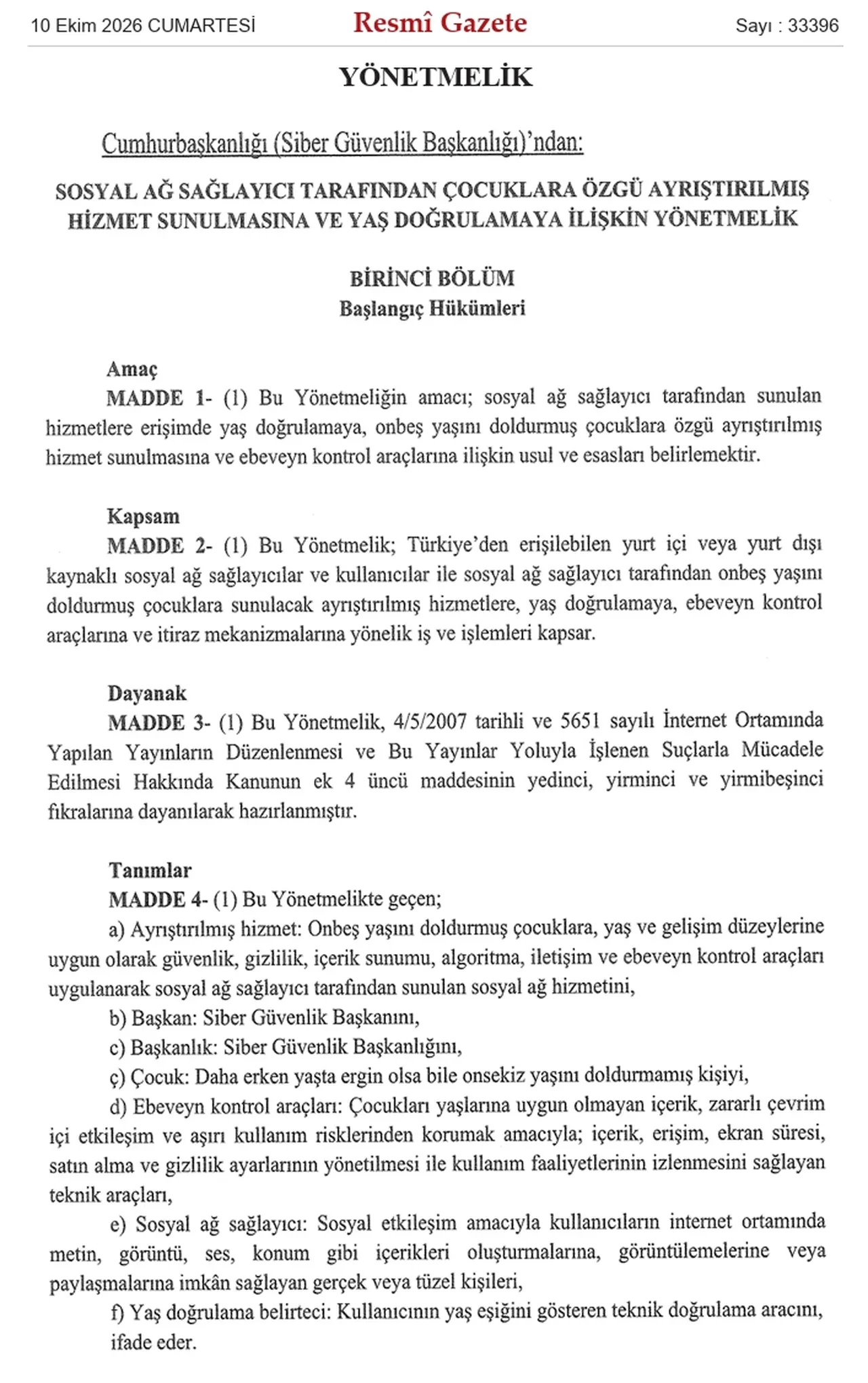 15 yaş altı sosyal medya yasağı hangi uygulamalar? 1 Kasım’da yürürlüğe girecek