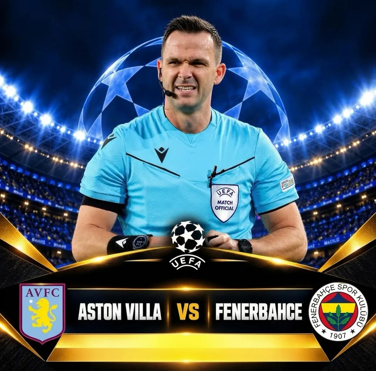 Aston Villa Fenerbahçe hakemi nereli, kimdir? Var hakemi ve yan hakemler listesi