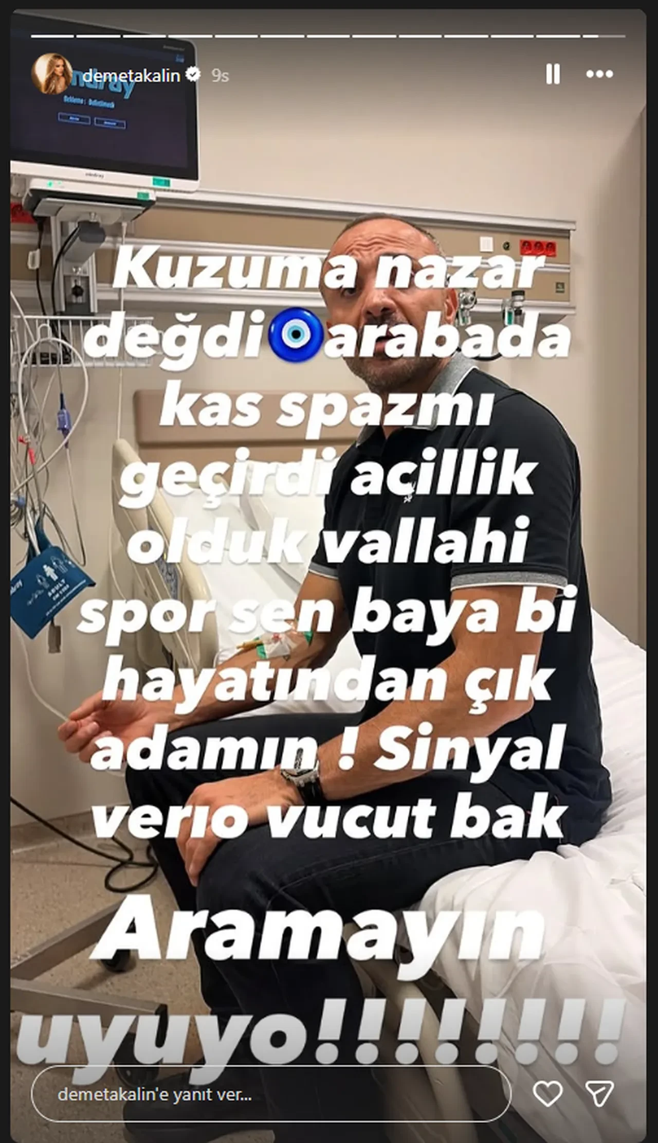 Demet Akalın ile Okan Kurt'un panik anları! Soluğu acilde aldılar