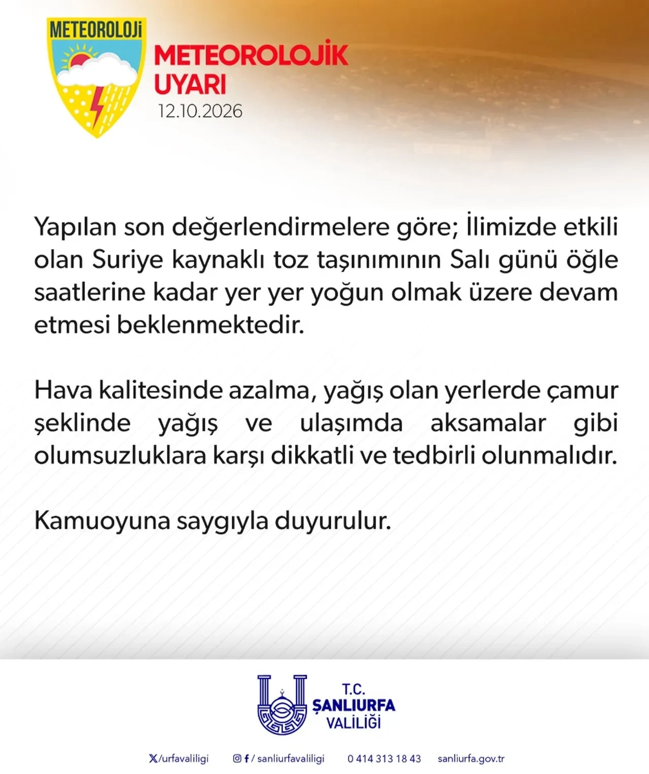 Tokat ve Şanlıurfa’da okullar tatil mi? 13 Ekim Şanlıurfa ve Tokat’ta okulların tatil durumu!