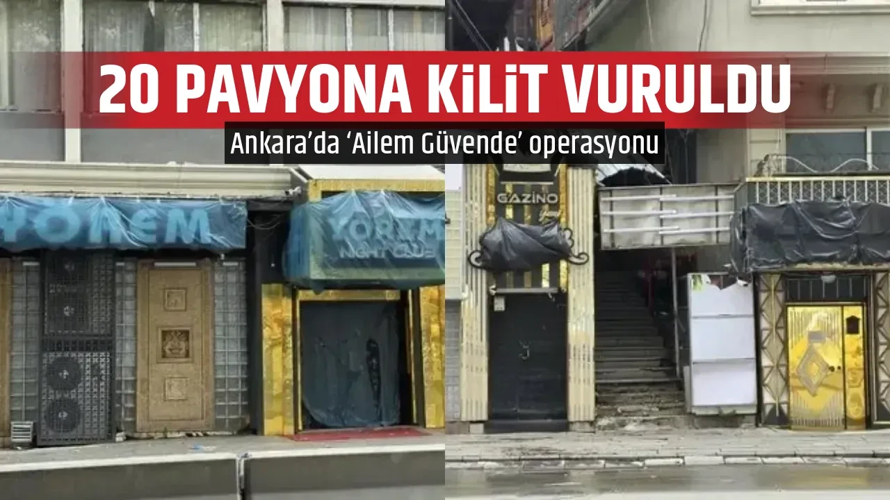 20 PAVYONA KİLİT VURULDU