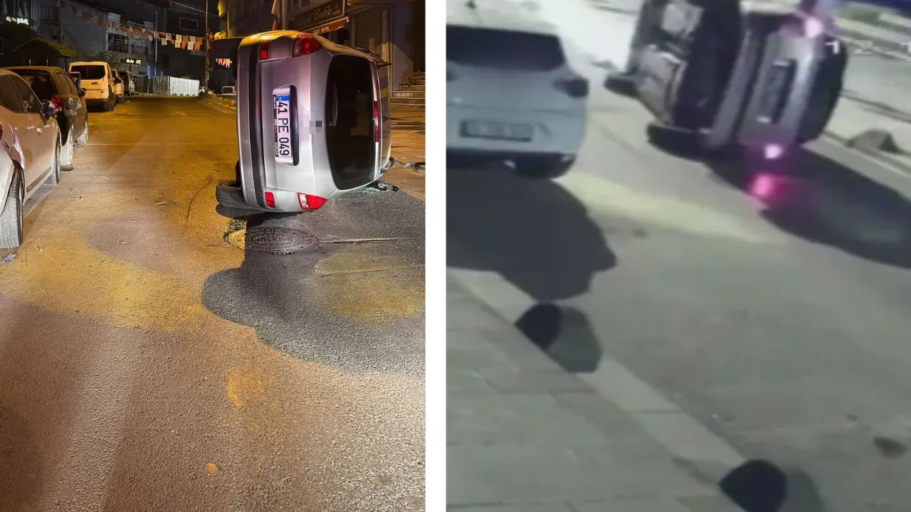 Arnavutköy’de ilginç kaza! O anlar kamerada  