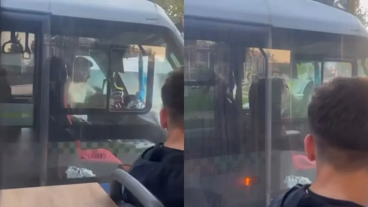 Bursa'da şoförlerin yol kavgası trafiği kilitledi: Yolcular isyan etti