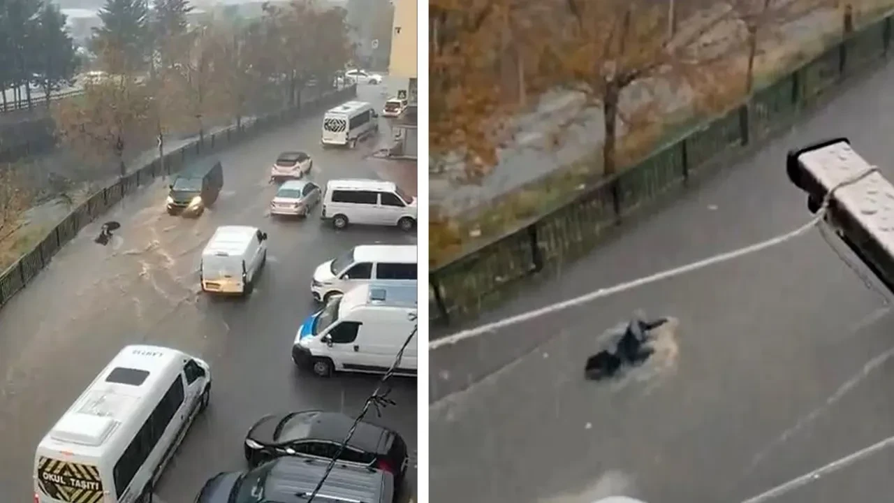 Esenyurt'ta kadının çaresiz anları kamerada! 